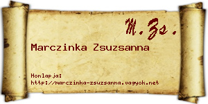 Marczinka Zsuzsanna névjegykártya