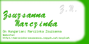 zsuzsanna marczinka business card